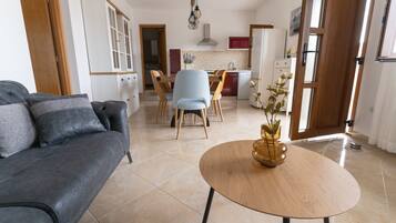 Family House, 6 Bedrooms, Sea View | Living area | 40-inch plasma TV with cable channels