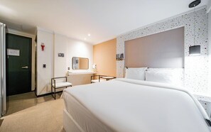 Quarto casal empresarial | Wi-Fi de cortesia