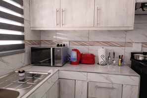 Classic-Apartment | Eigene Küche | Kühlschrank, Mikrowelle, Ofen, Kochgeschirr/Geschirr/Besteck