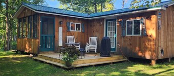 Nauti river cabin on Deer river Brasher with A/C and wifi