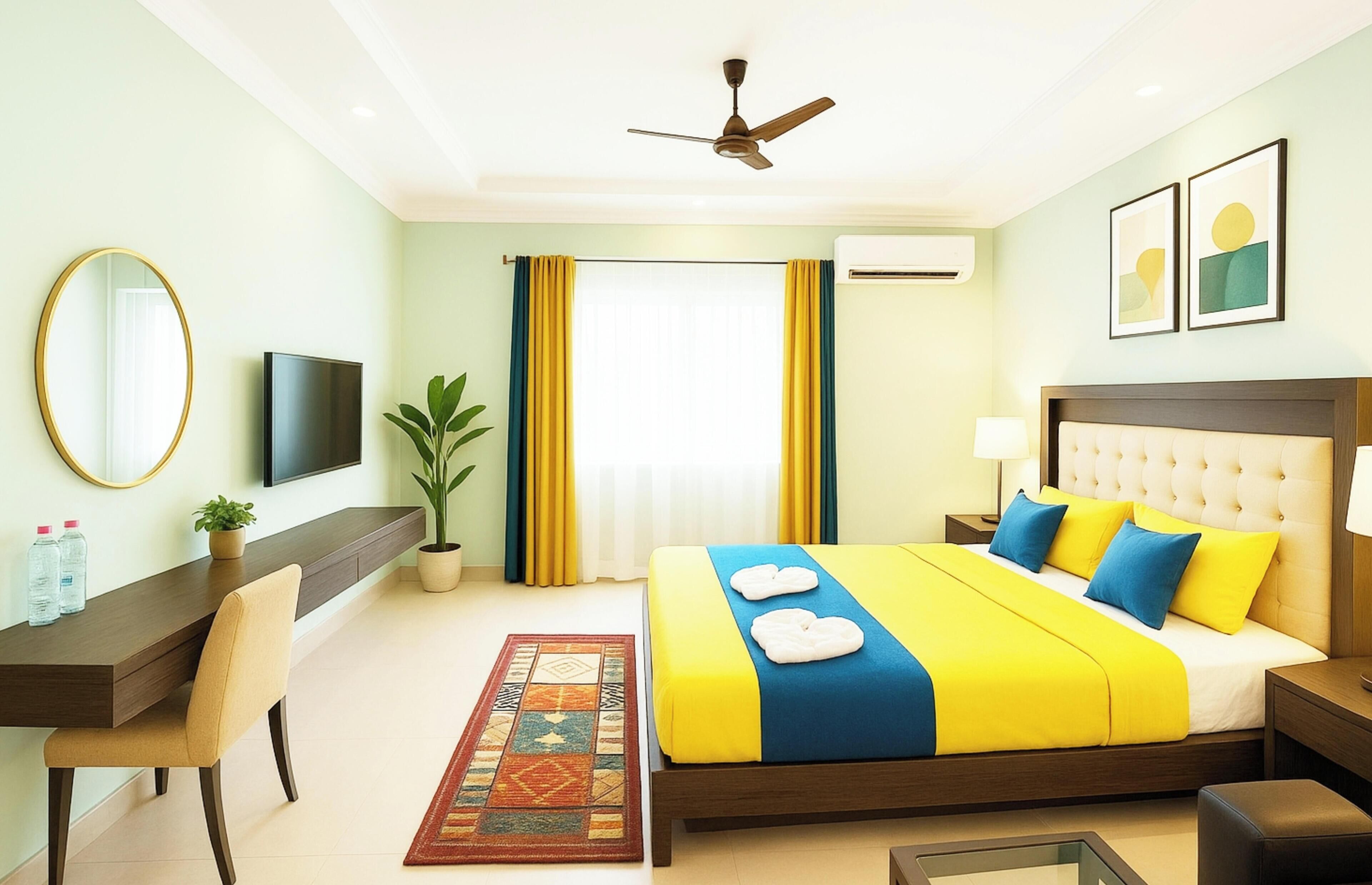 Premium tweepersoonskamer, Meerdere bedden, airconditioning, uitzicht op zee | Uitzicht vanuit de kamer