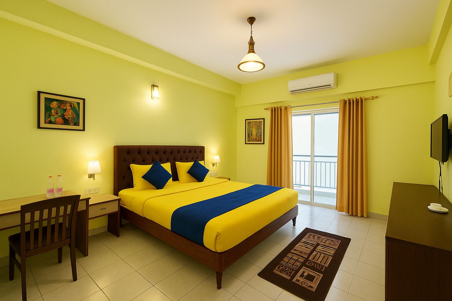 Uitzicht vanuit de kamer