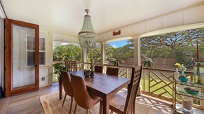 Outdoor dining - New Listing! Luxurious 4BR/3BA House with AC (Koloa)