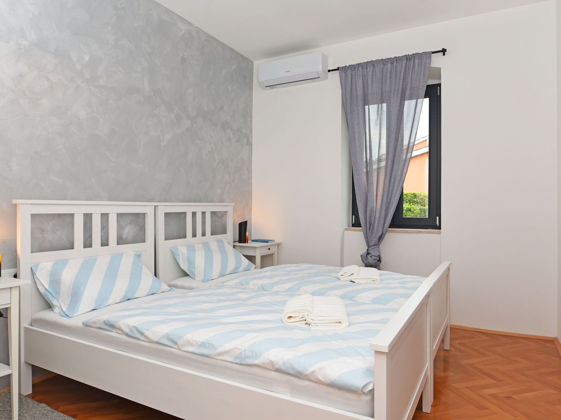 Bed, Furniture, Bedding, Interior Design, Bedroom, Bed Sheet, Floor, Flooring, Wood, Linens