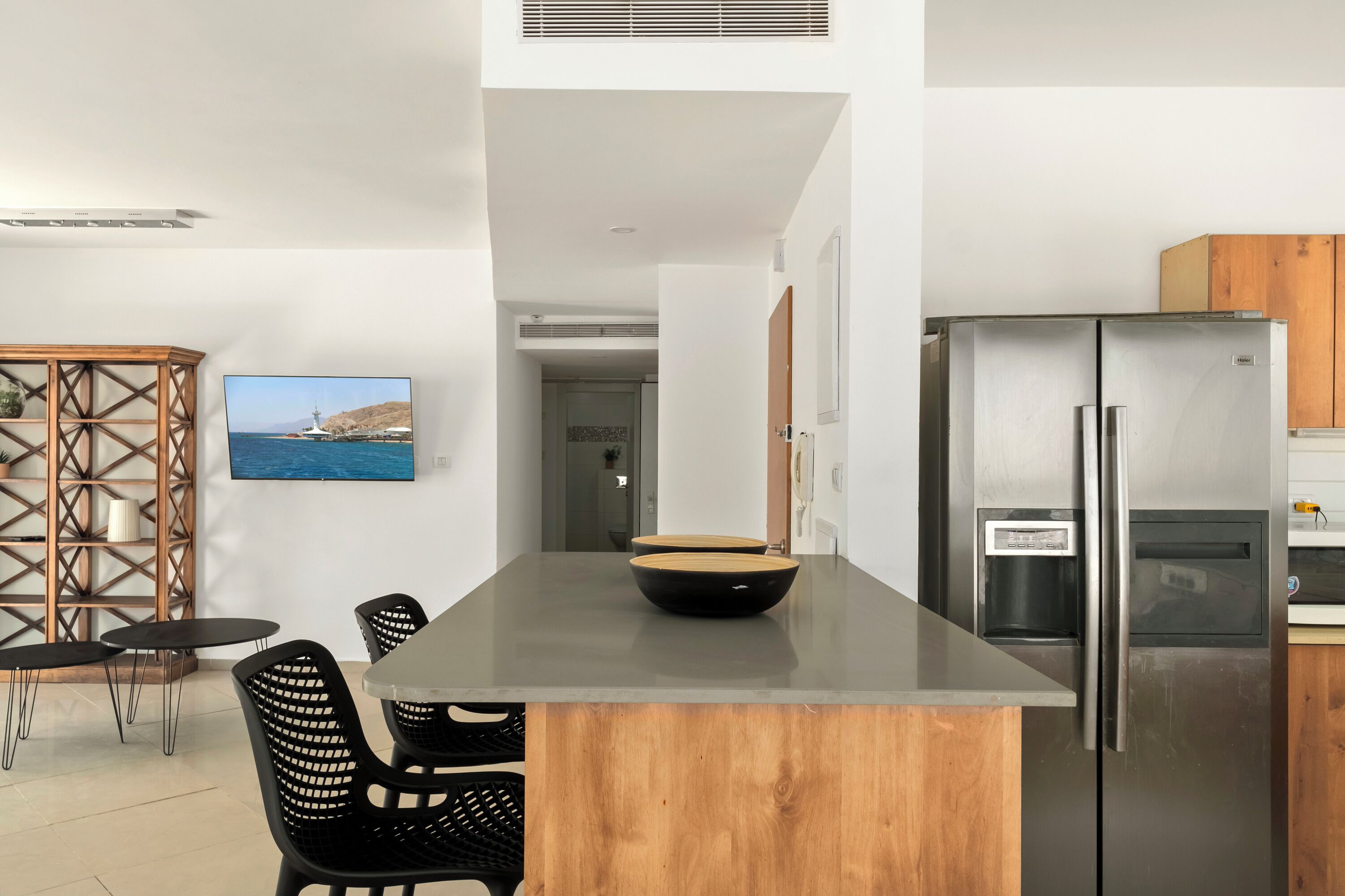 Apartemen, pemandangan laut | Interior
