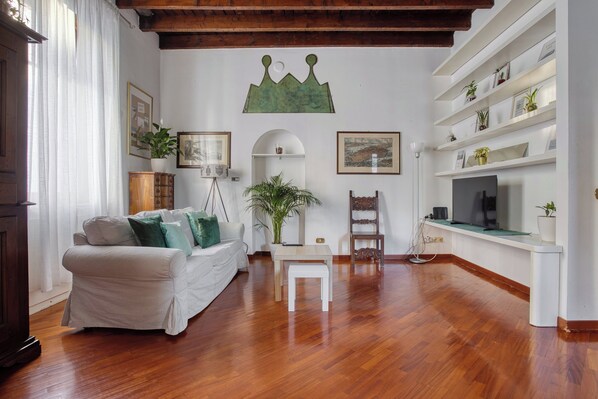 Appartement, 2 chambres, 2 salles de bains | Coin séjour