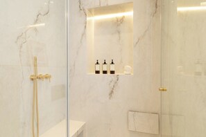 Shower, hair dryer