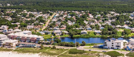 Beach nearby, white sand