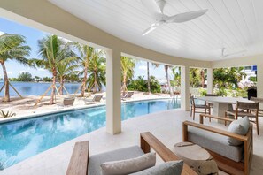 A heated pool