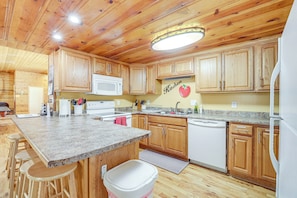 House (Multiple Bedrooms) | Interior - Game Nights in Pine's Winter Woods: Cozy Cabin (Pine)