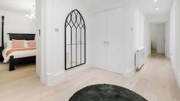 Premium bedding, memory-foam beds, in-room safe, individually decorated