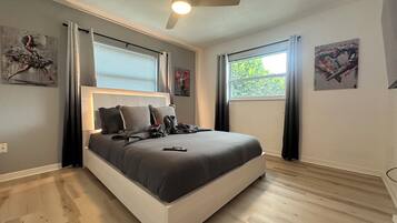 2 habitaciones, tabla de planchar con plancha, wifi y ropa de cama