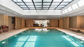 Indoor pool, a heated pool