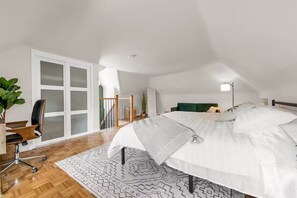 2 عدّة غرف نوم وواي فاي وملاءات أسرّة