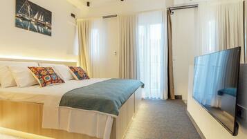 1 habitación y ropa de cama de alta calidad