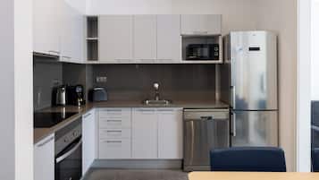 公寓 (1 Bedroom) | 私人廚房 | 微波爐、爐台、咖啡機/沖茶器、電熱水壺