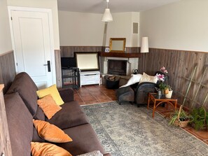 TV connectée, cheminée