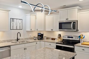 Microwave, oven, stovetop, dishwasher