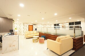 Sitteområde i lobbyen