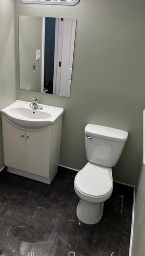 Shower, toilet paper