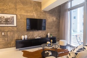 Premier Apartment | Living area - Shalom Residences By YellowKey (Santo Domingo)