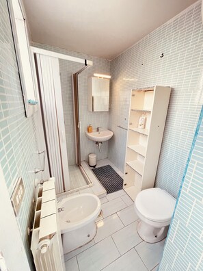Hair dryer, towels, soap, toilet paper - Stunning Apartment with petite terrace in Aristocratic Palace (Napoli)