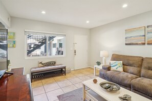 Living area - NEW! Beautiful 2 Bed Beach Condo #104 by RedAwning (Carpinteria)