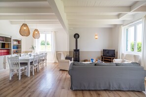 Télévision, cheminée