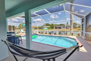 A heated pool