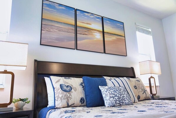 4 bedrooms, iron/ironing board, travel crib, WiFi