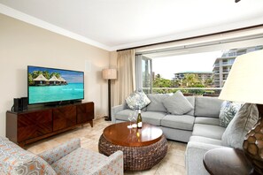 Condo (Multiple Bedrooms) | Living room | TV