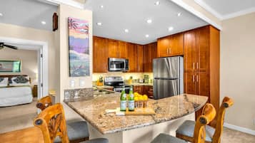 Condo (Multiple Bedrooms) | Private kitchen | Microwave, oven, dishwasher, coffee/tea maker