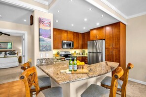 Condo (Multiple Bedrooms) | Private kitchen | Microwave, oven, dishwasher, coffee/tea maker