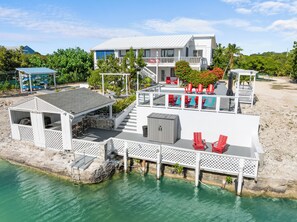 Exterior - Waterfront 3BR Villa w/ Pool, Parking & Private Patio (Cooper Jack Bay Settlement)