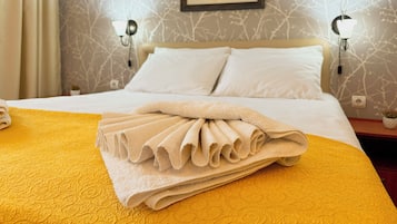 Classic Double Room, Balcony, City View | Laptop workspace, free cots/infant beds, free WiFi, bed sheets
