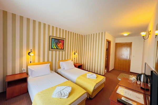 Standard Twin Room, Balcony, City View | Laptop workspace, WiFi (free), bed sheets