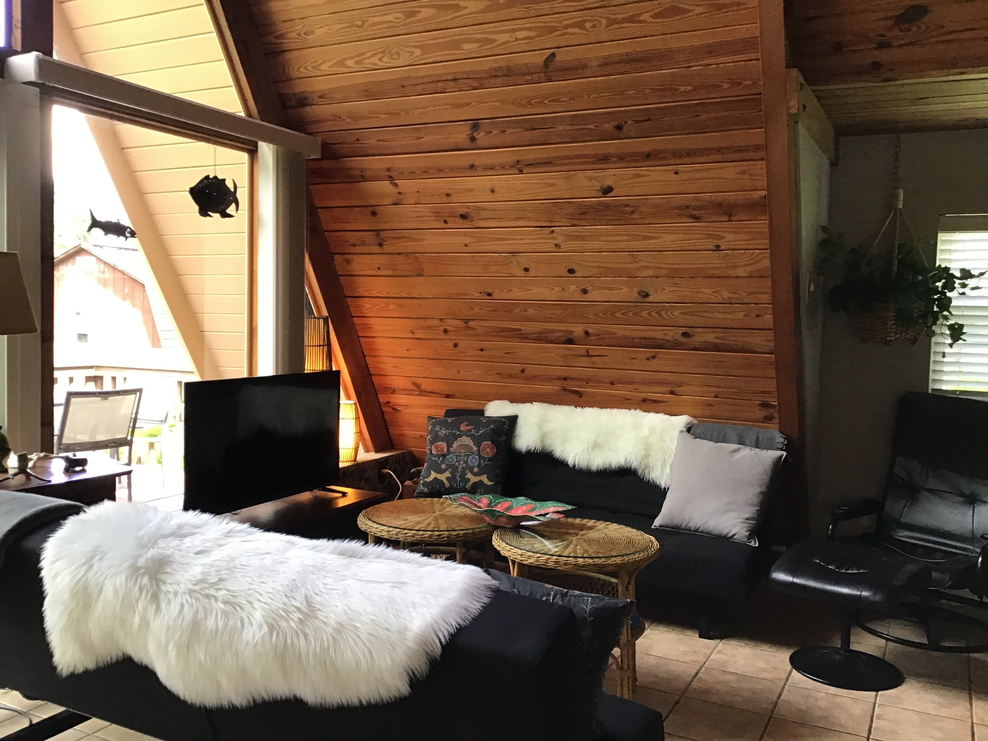 Télévision, cheminée