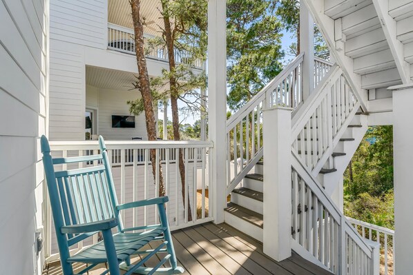 Ferienhaus, 4 Schlafzimmer, Haustiere gestattet, Blick auf die Anlage | Terrasse/Patio
