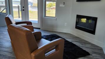 TV connectée, cheminée