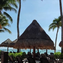 Private beach, white sand, sun loungers, beach umbrellas