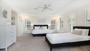 3 habitaciones, tabla de planchar con plancha, cuna de viaje y wifi