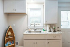 Fridge, microwave, oven, stovetop - Short Walk to Beach, Coastal Home in Heart of NH! (Nags Head)