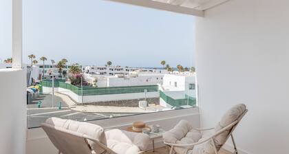 Ferienhaus 'Casa Ancla' mit Meerblick, privater Terrasse und Klimaanlage