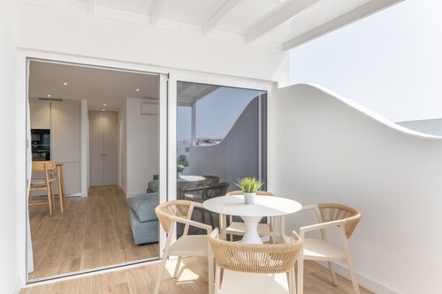 Ferienhaus 'Casa Ancla' mit Meerblick, privater Terrasse und Klimaanlage