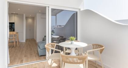 Ferienhaus 'Casa Ancla' mit Meerblick, privater Terrasse und Klimaanlage