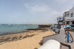 En la playa 