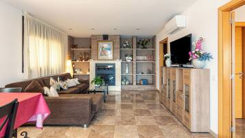 TV, fireplace, DVD player, table tennis