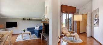 Apartamento 'La Terrazza' con vistas a la montaña, Wi-Fi y aire acondicionado