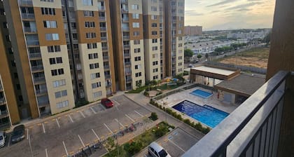 Beautiful, air-conditioned apartment with a stunning view of the city