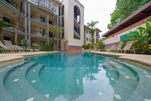 Outdoor pool - Ground-Floor Condo w/ Pool, Walk to Potrero Beach - Surfside Tower 101 (Potrero)